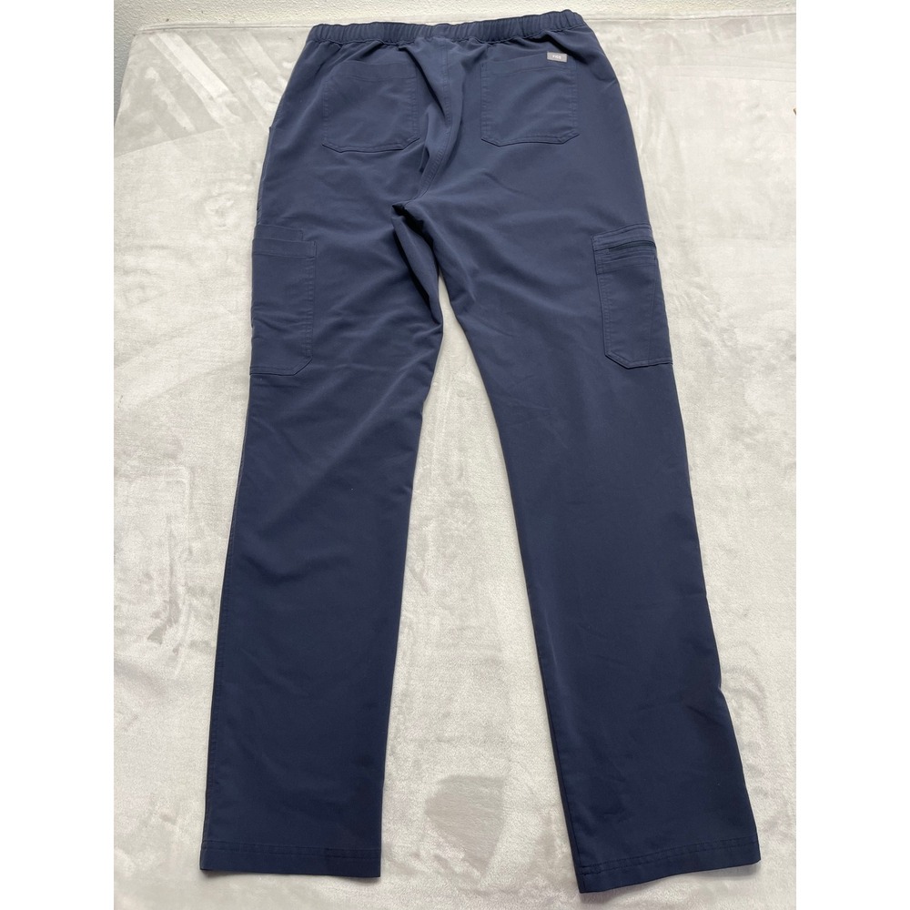 Figs Scrub Cargo Pants Men 2XLTall Navy Blue Technical Collection Medical Work